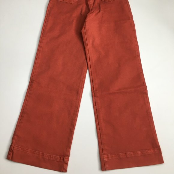 NWT MARINE LAYER Baked Apple Wide Leg BRIDGET High Rise Cropped/Ankle Jeans - Picture 6 of 10